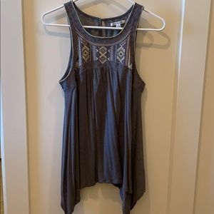 Gray Narrow Cut Tank